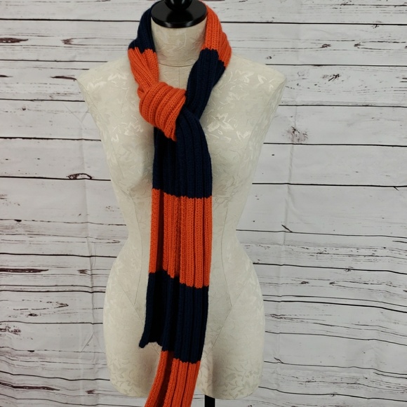 Columbia Accessories - Columbia orange blue knitted scarf